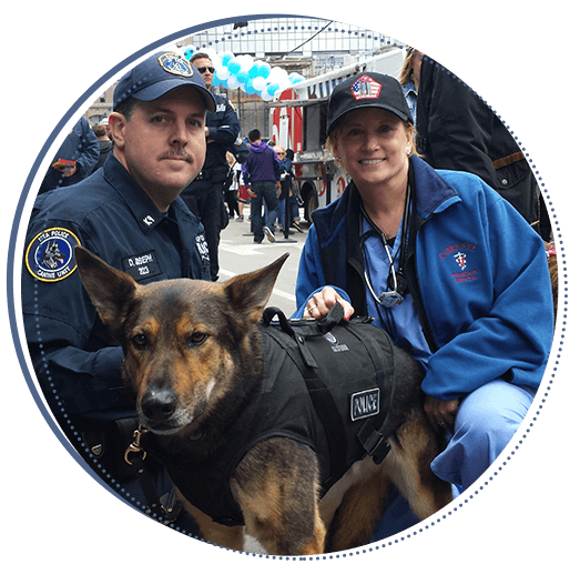 staff with police dog