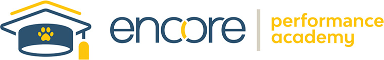 Encore Performance Academy logo - horizontal version