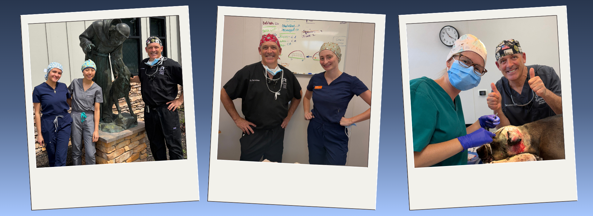 Encore team members at spay neuter clinic